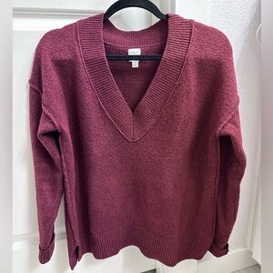 Roan + Ryan burgundy sweater, size small
